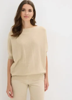 Pull en fine maille de coton mélangé