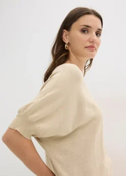 Pull en fine maille de coton mélangé