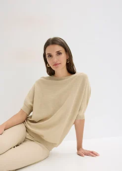 Pull en fine maille de coton mélangé