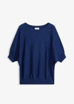 Pull en fine maille de coton mélangé