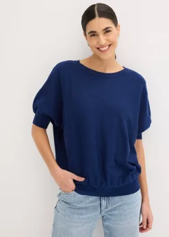 Pull en fine maille de coton mélangé