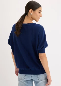 Pull en fine maille de coton mélangé