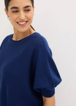 Pull en fine maille de coton mélangé