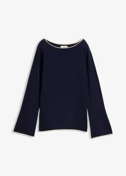 Pull en fine maille de coton mélangé