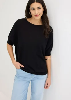 Pull en fine maille de coton mélangé