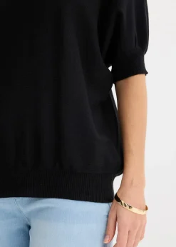 Pull en fine maille de coton mélangé