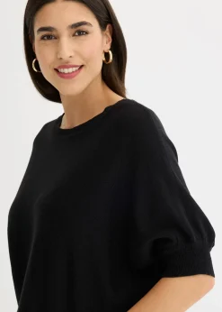 Pull en fine maille de coton mélangé