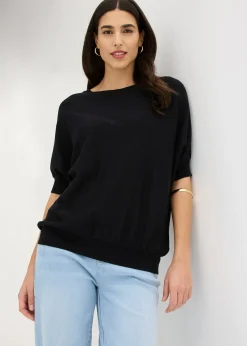 Pull en fine maille de coton mélangé