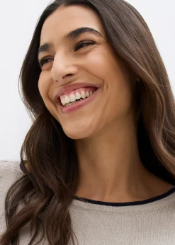 Pull en fine maille de coton mélangé