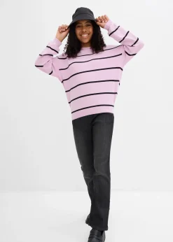 Pull en fine maille de viscose mélangée