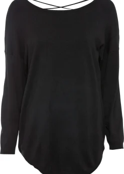 Pull en fine maille de viscose mélangée