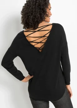 Pull en fine maille de viscose mélangée