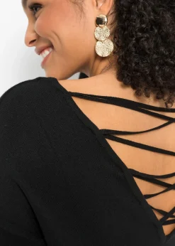 Pull en fine maille de viscose mélangée