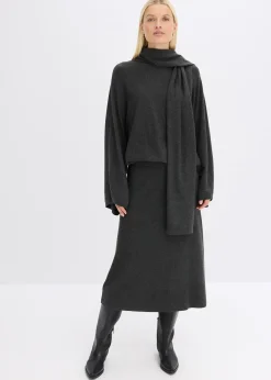 Pull en fine maille de viscose mélangée