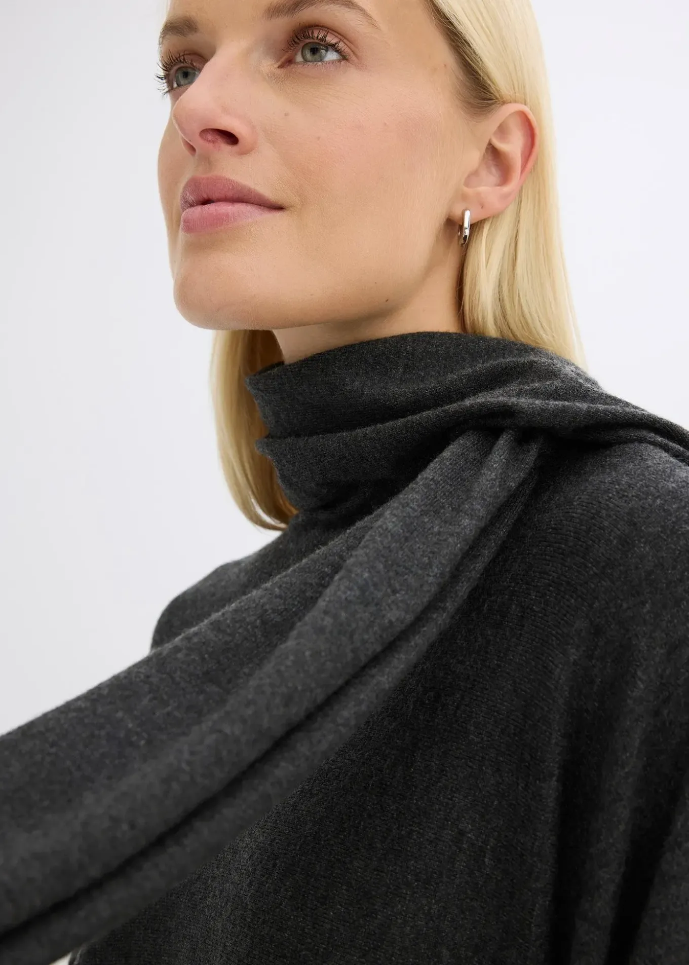 Pull en fine maille de viscose mélangée