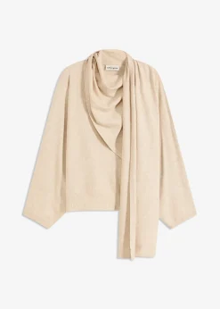 Pull en fine maille de viscose mélangée