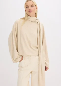 Pull en fine maille de viscose mélangée