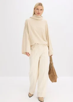 Pull en fine maille de viscose mélangée