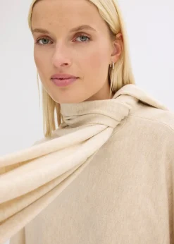 Pull en fine maille de viscose mélangée