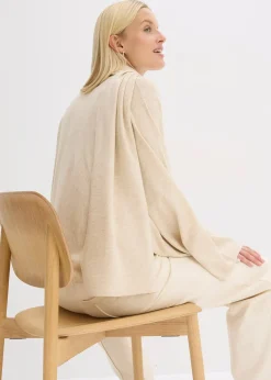 Pull en fine maille de viscose mélangée