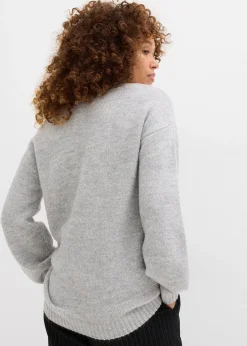 Pull en fine maille douce à manches ballon