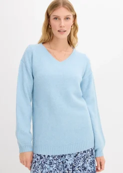 Pull en fine maille douce à manches ballon