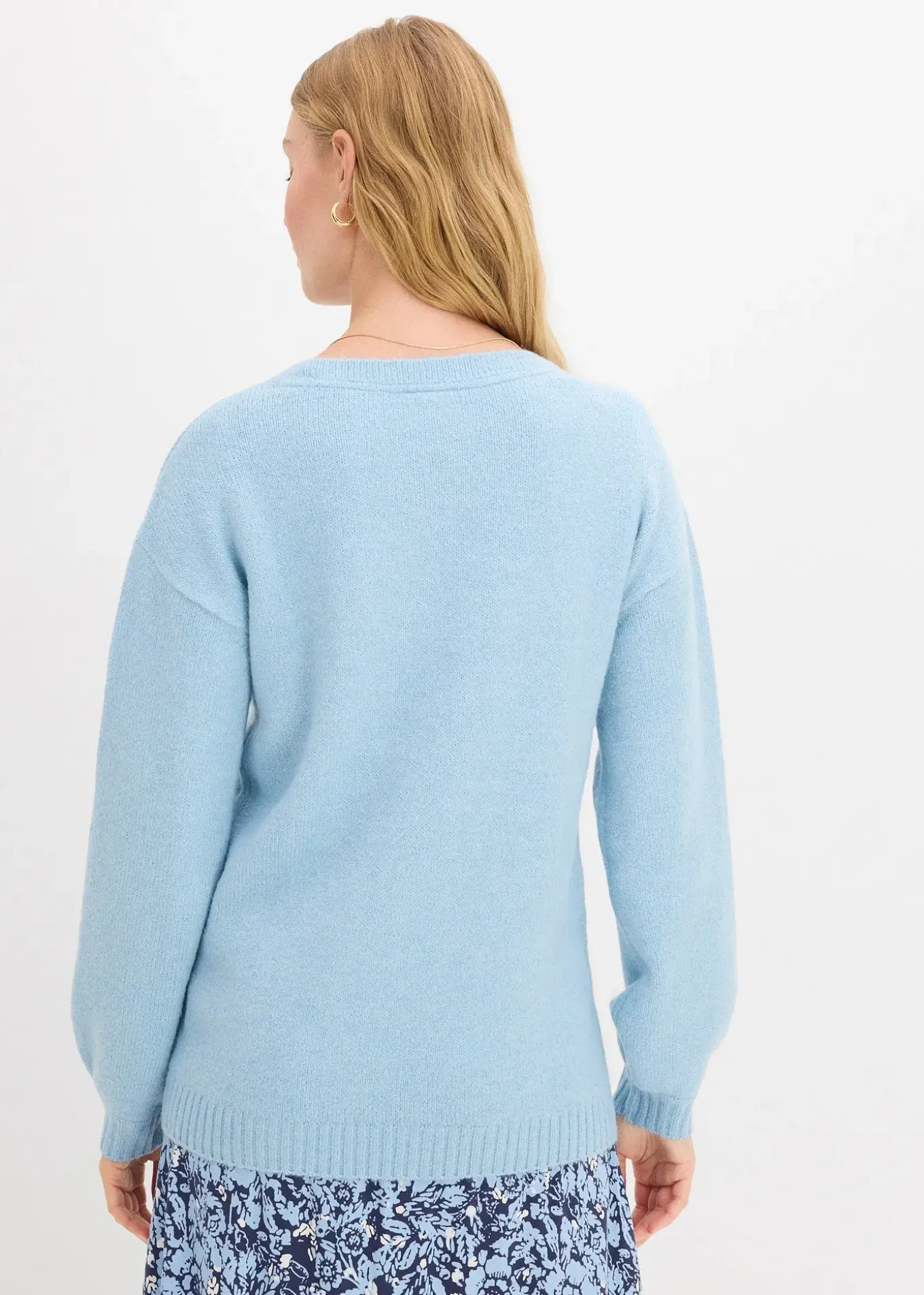 Pull en fine maille douce à manches ballon