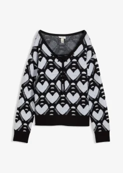 Pull en fine maille jacquard