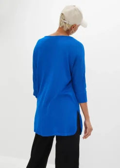 Pull en fine maille manches 3/4