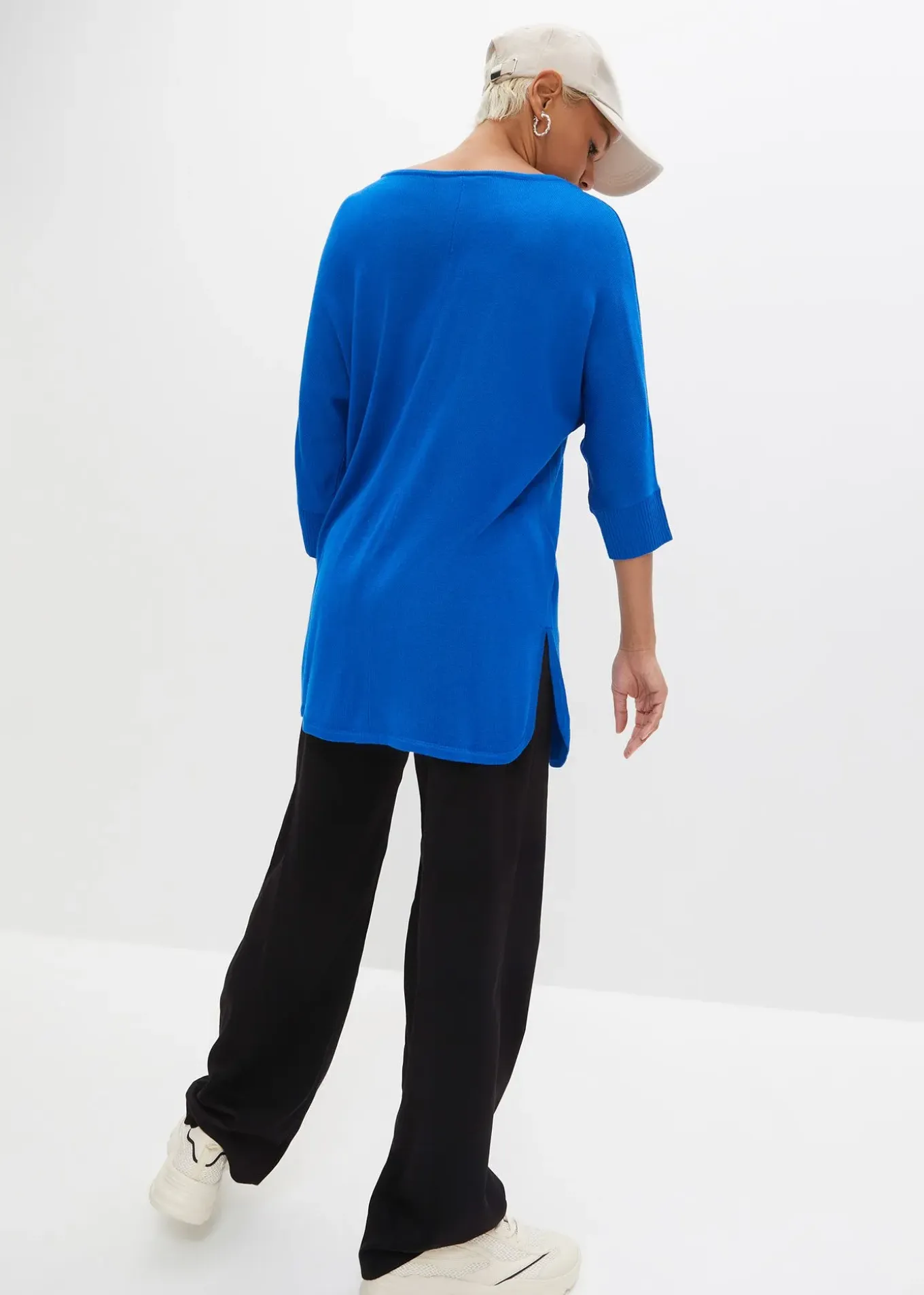 Pull en fine maille manches 3/4