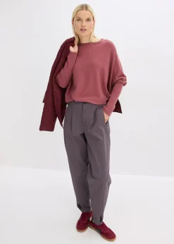 Pull en fine maille, viscose majoritaire