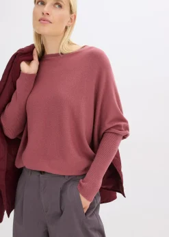 Pull en fine maille, viscose majoritaire