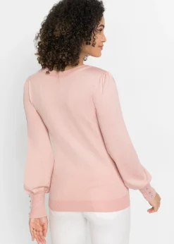Pull en fine maille, viscose majoritaire