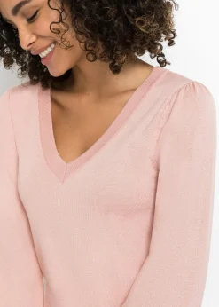 Pull en fine maille, viscose majoritaire