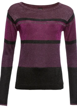 Pull en fine maille, viscose majoritaire