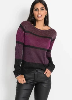 Pull en fine maille, viscose majoritaire