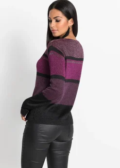 Pull en fine maille, viscose majoritaire