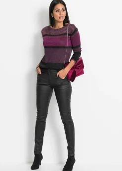 Pull en fine maille, viscose majoritaire