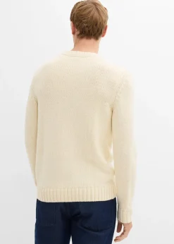 Pull en grosse maille à motif torsadé