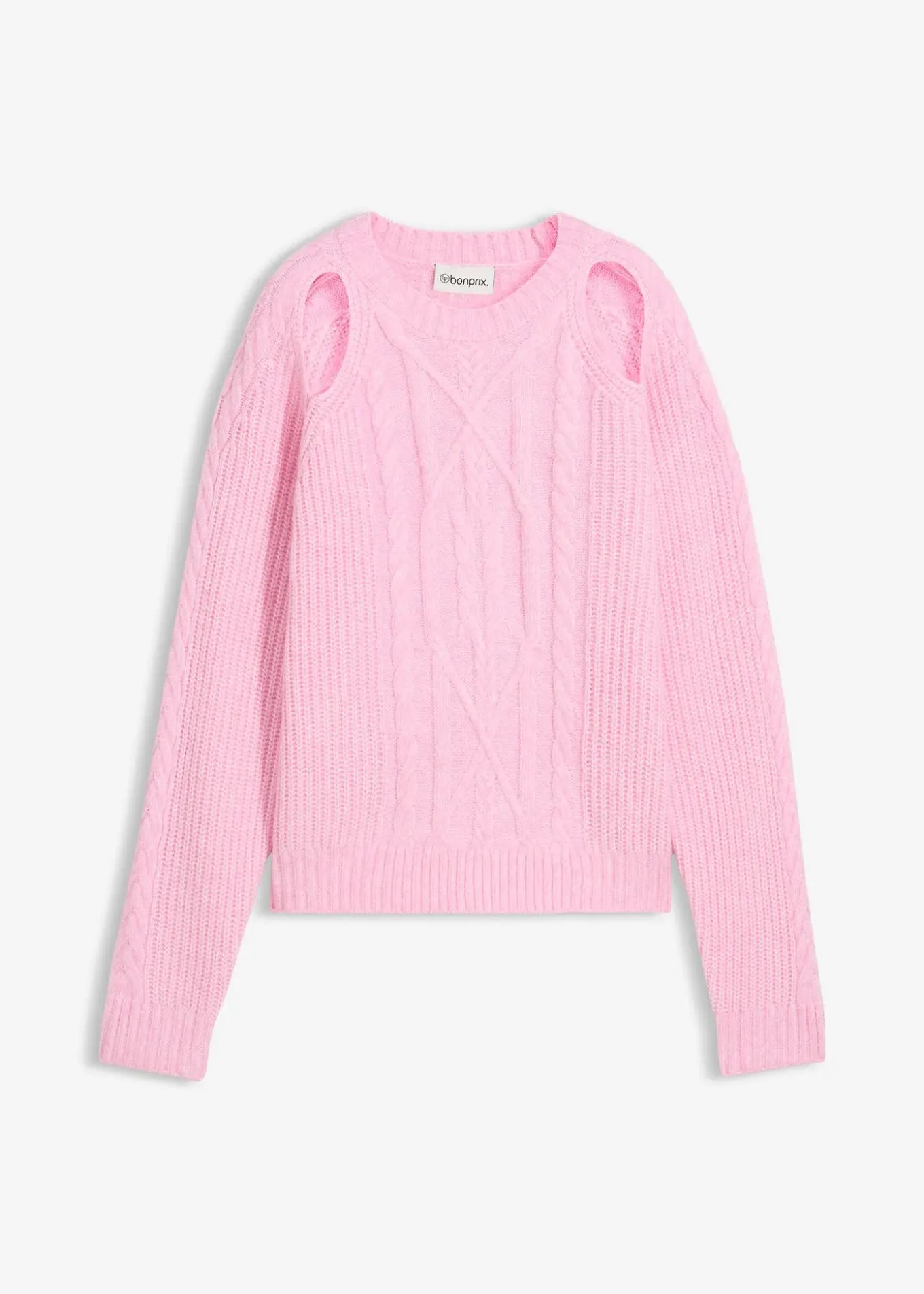 Pull en grosse maille à motif torsadé