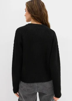 Pull en grosse maille à motif torsadé