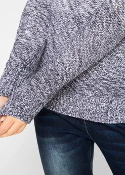 Pull en grosse maille avec dégradé de couleur