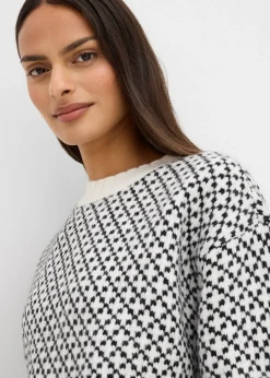 Pull en grosse maille avec laine