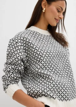 Pull en grosse maille avec laine