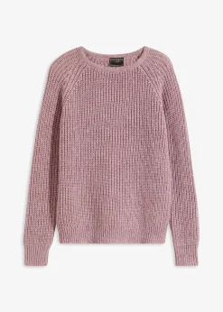 Pull en grosse maille avec fil brillant