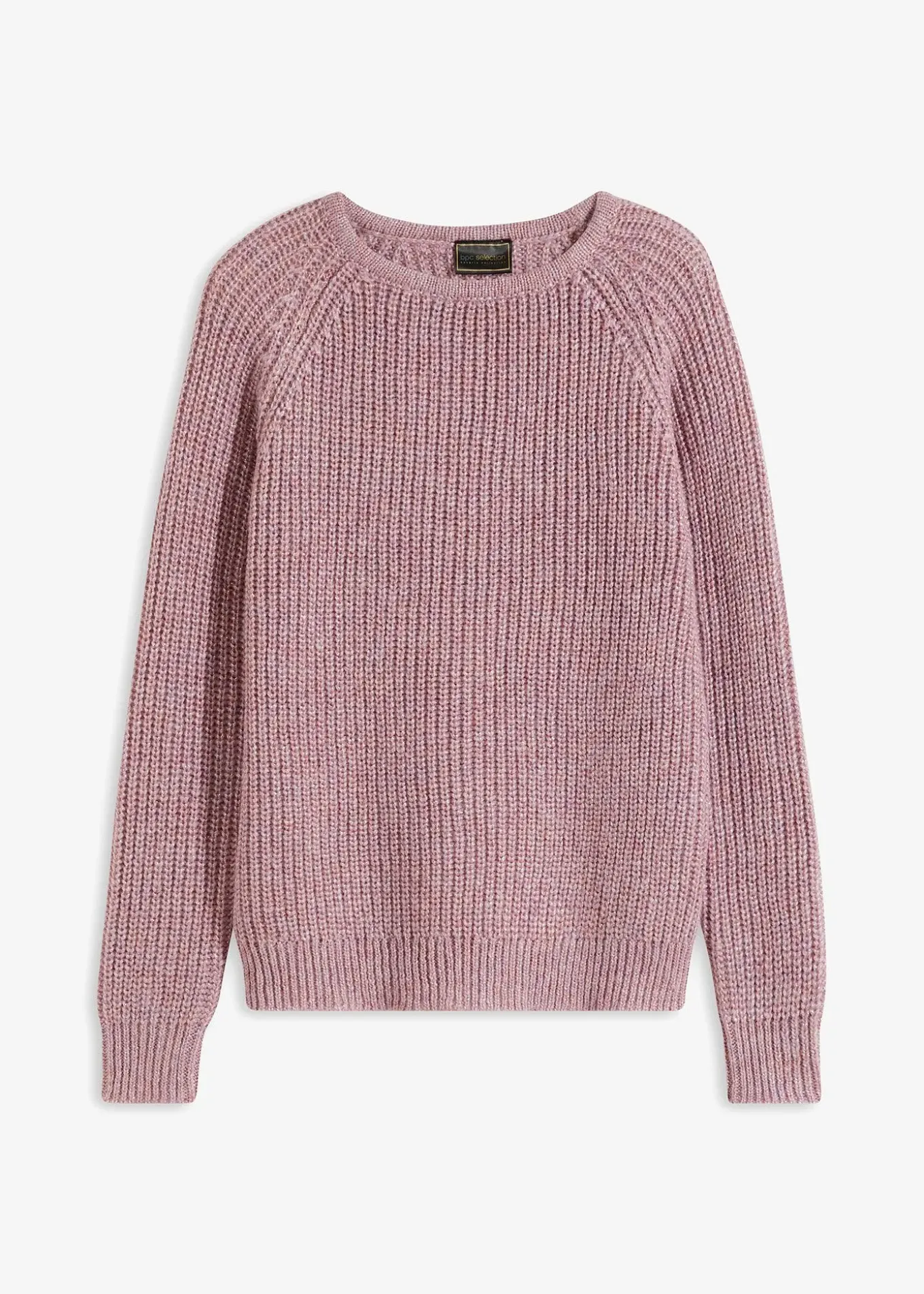 Pull en grosse maille avec fil brillant