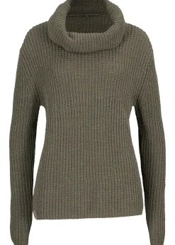 Pull en grosse maille avec col large