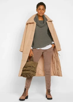 Pull en grosse maille avec col large