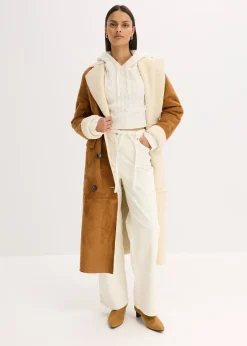 Pull en grosse maille avec capuche