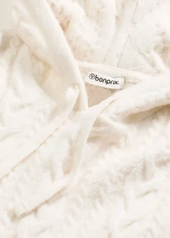 Pull en grosse maille avec capuche